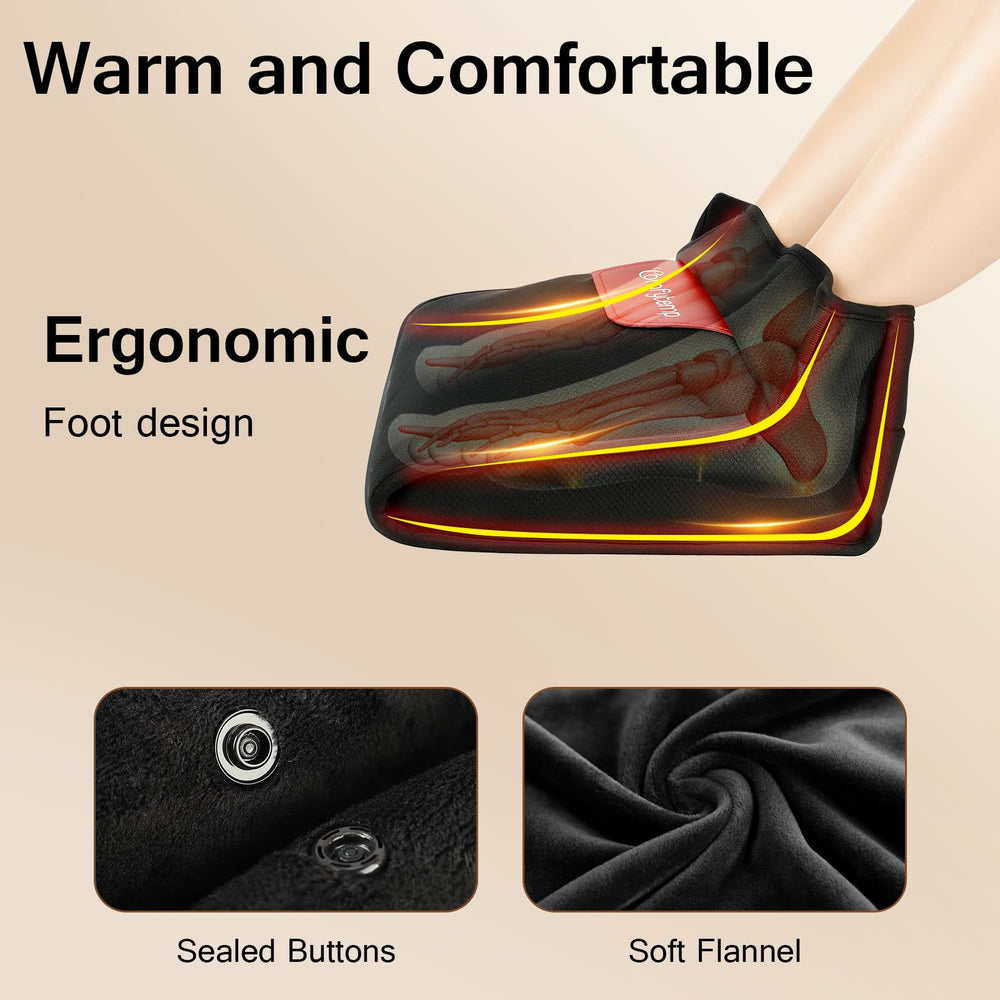 Three heat settings on the Comfytemp warmer allow tailored warmth.