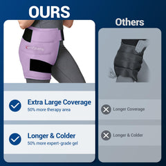 Comfytemp gel ice pack therapy stays pliable for long-lasting cold relief.