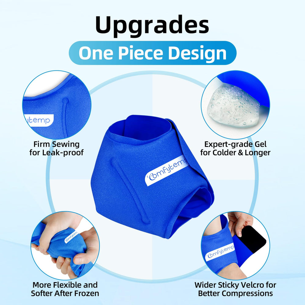 Comfytemp gel technology stays pliable in the freezer for longer use.