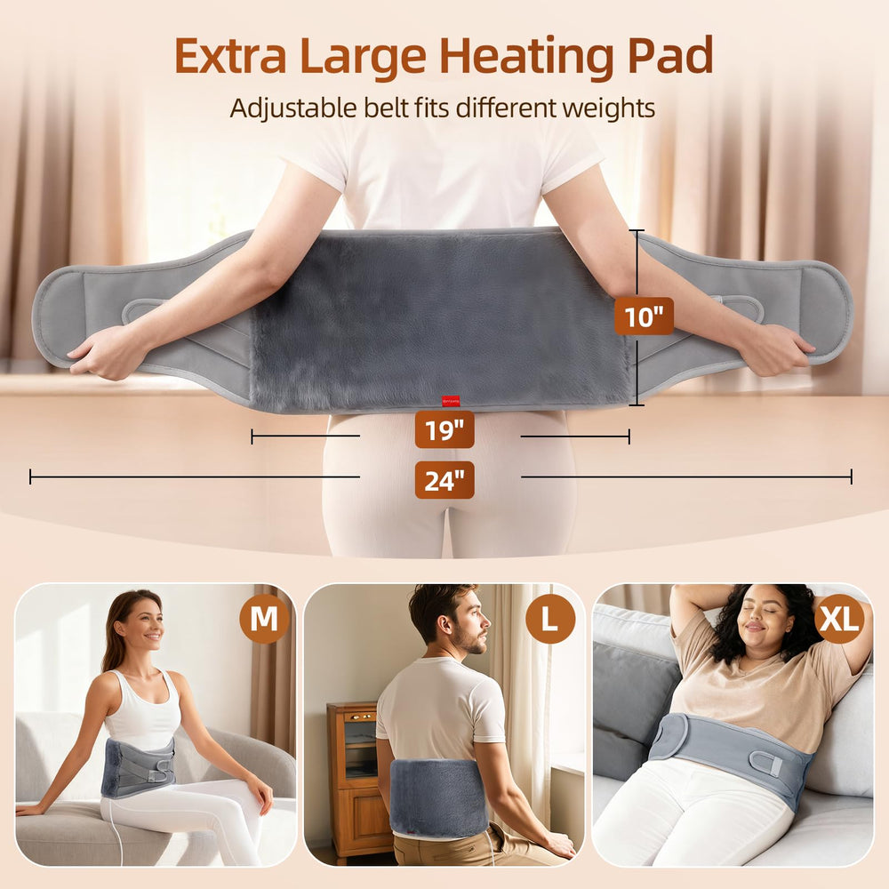 Comfytemp gift box presentation signals premium heating pad gift.