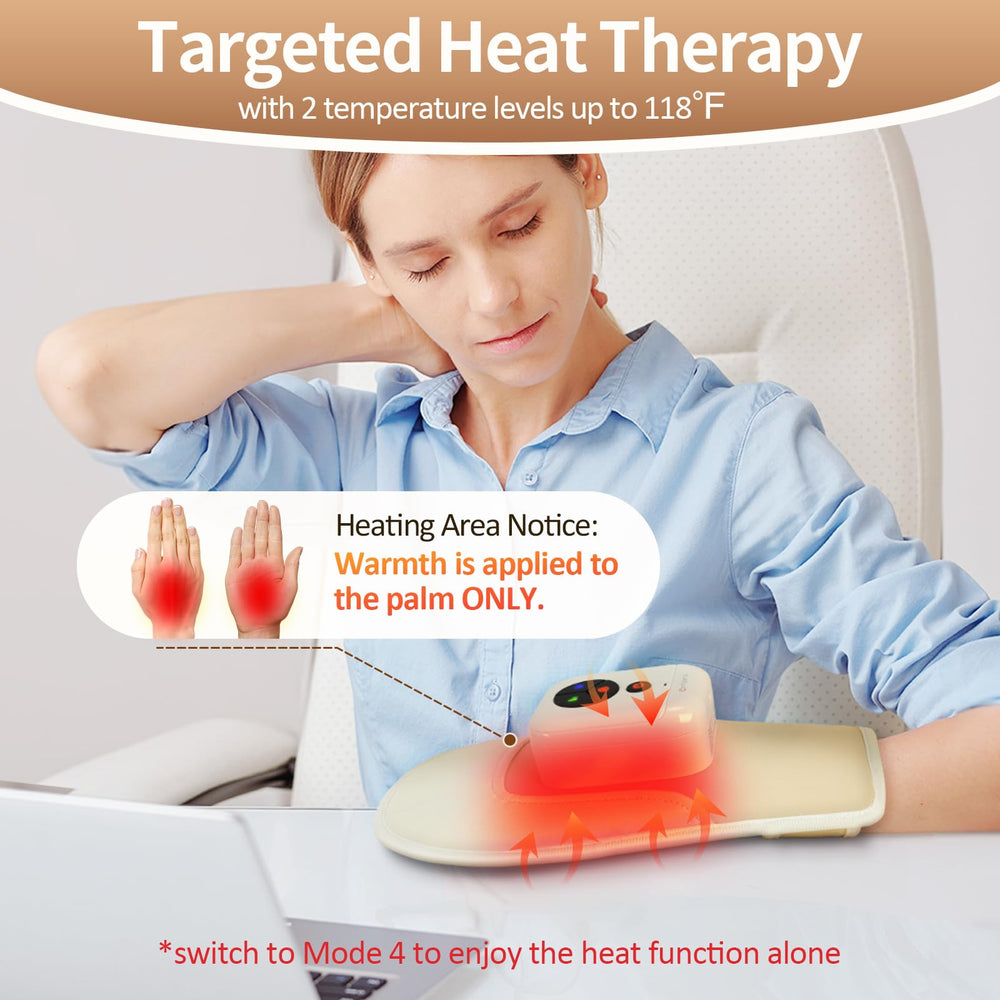 Comfytemp Hand Massager in a compact, portable design for travel.