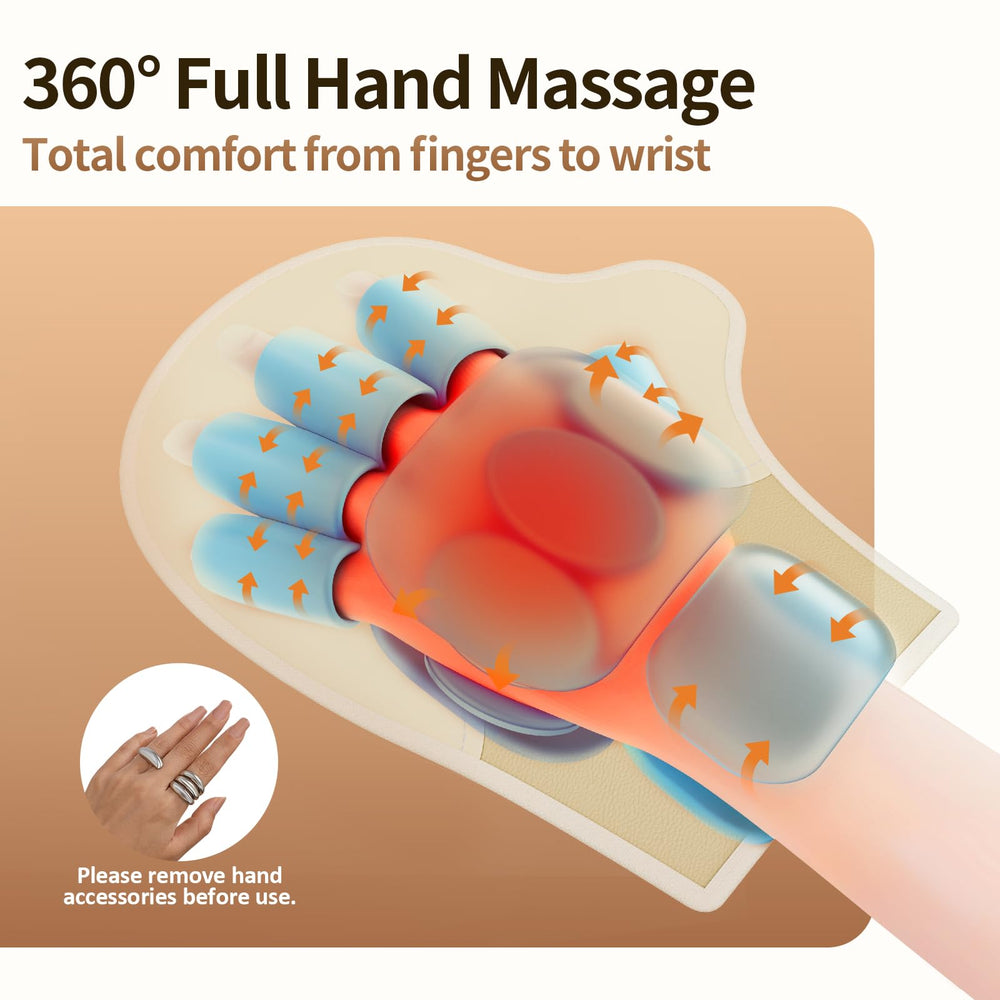 Comfytemp Hand Massager demonstrating palm heat therapy for soothing warmth.