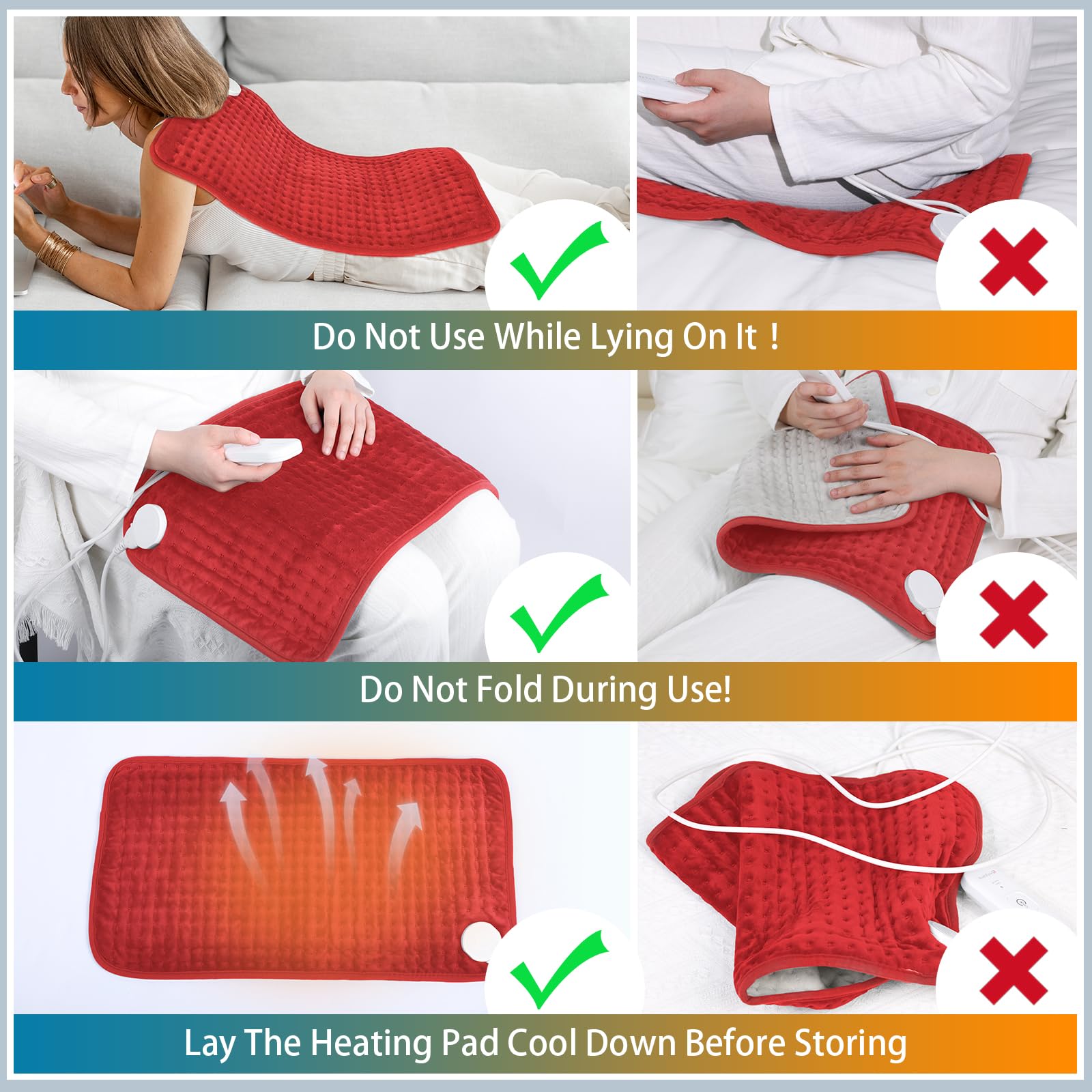 Comfytemp heating pad offers both dry and moist heat options for comfort.