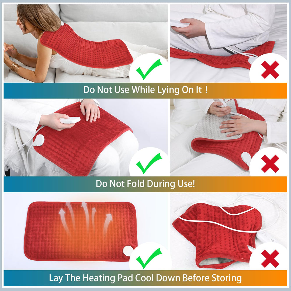 Comfytemp heating pad offers both dry and moist heat options for comfort.