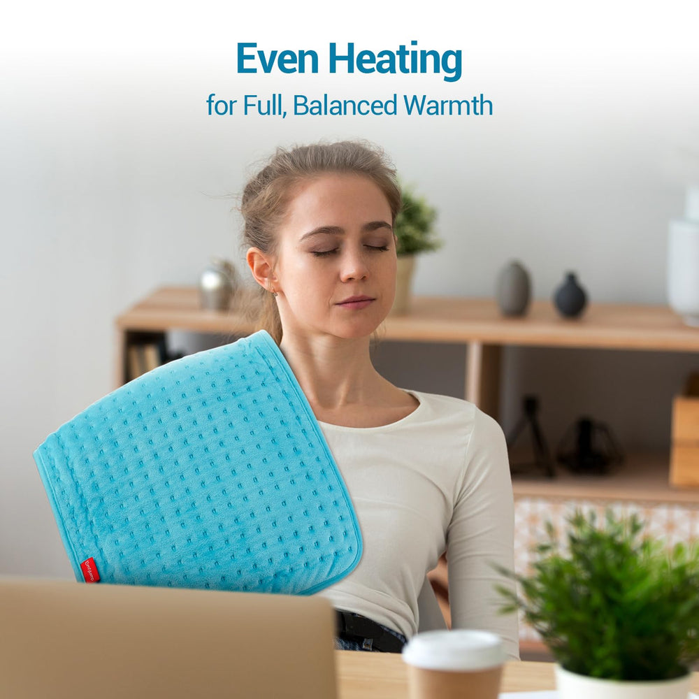 Comfytemp moist heat option uses light misting for deeper warmth.