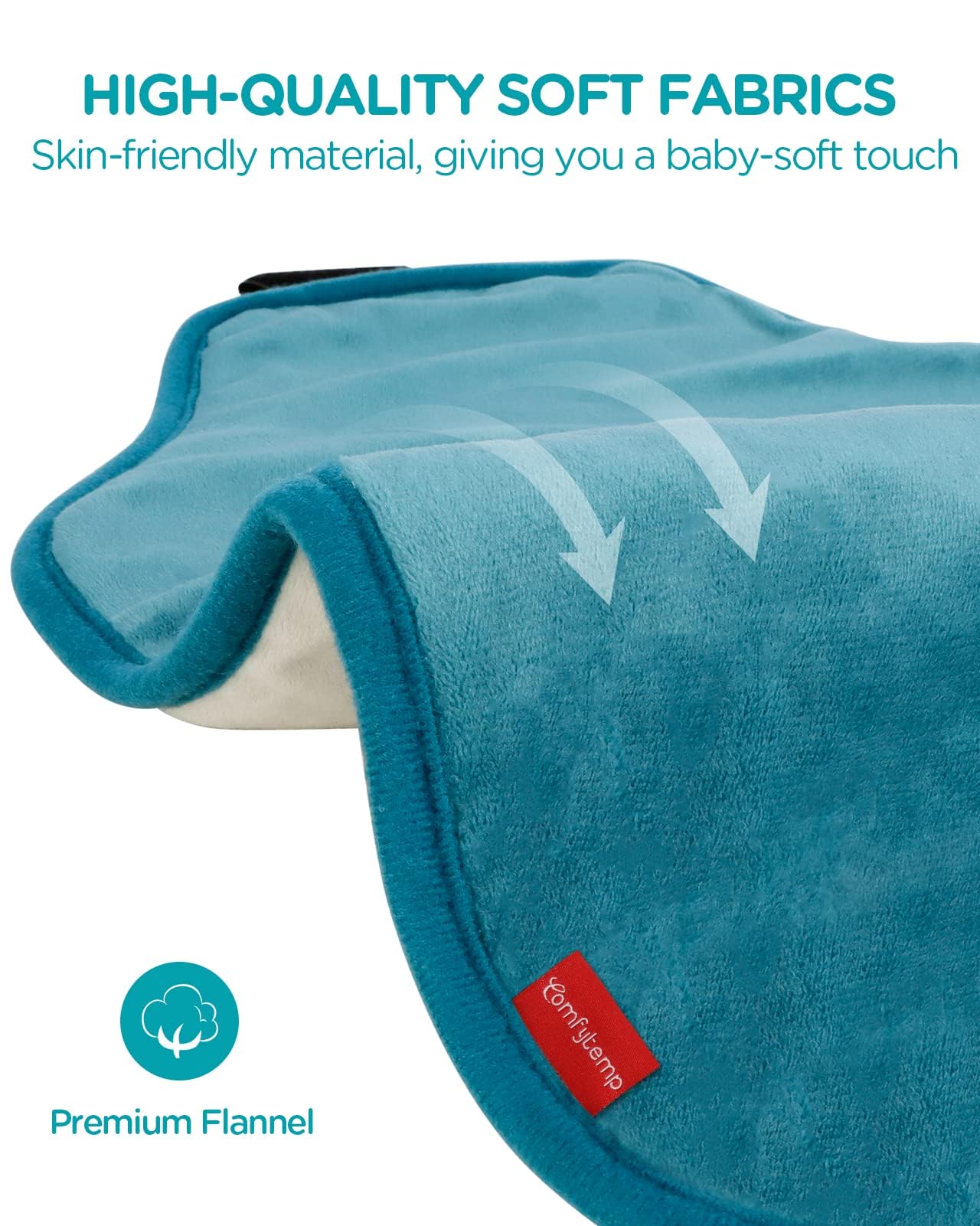 Comfytemp soft flannel fabric delivers cozy warmth across the torso.