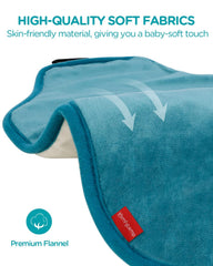 Comfytemp soft flannel fabric delivers cozy warmth across the torso.