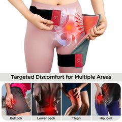 Comfytemp hip heating pad showing a secure strap for stable wear.