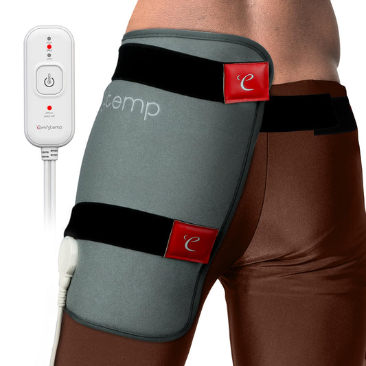 Comfytemp hip heating pad with wrap-around design for targeted hip warmth.