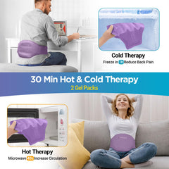 Comfytemp hot and cold therapy demonstrates flexible relief for muscle tension.