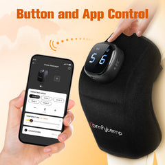 Comfytemp knee massager with auto shut-off safety feature.
