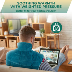Comfytemp large 19x23 inch heat pad provides full coverage for back and shoulders