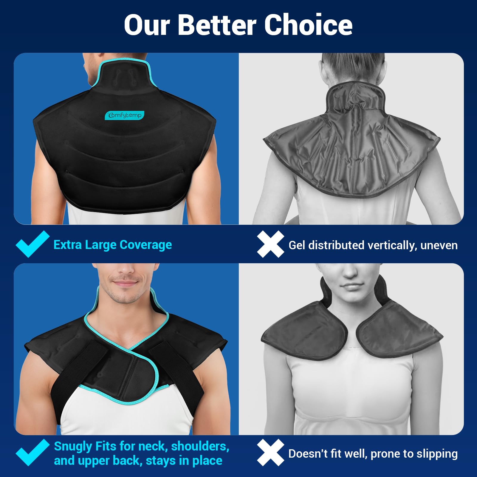 Visible stitching highlights durability for regular recovery sessions.