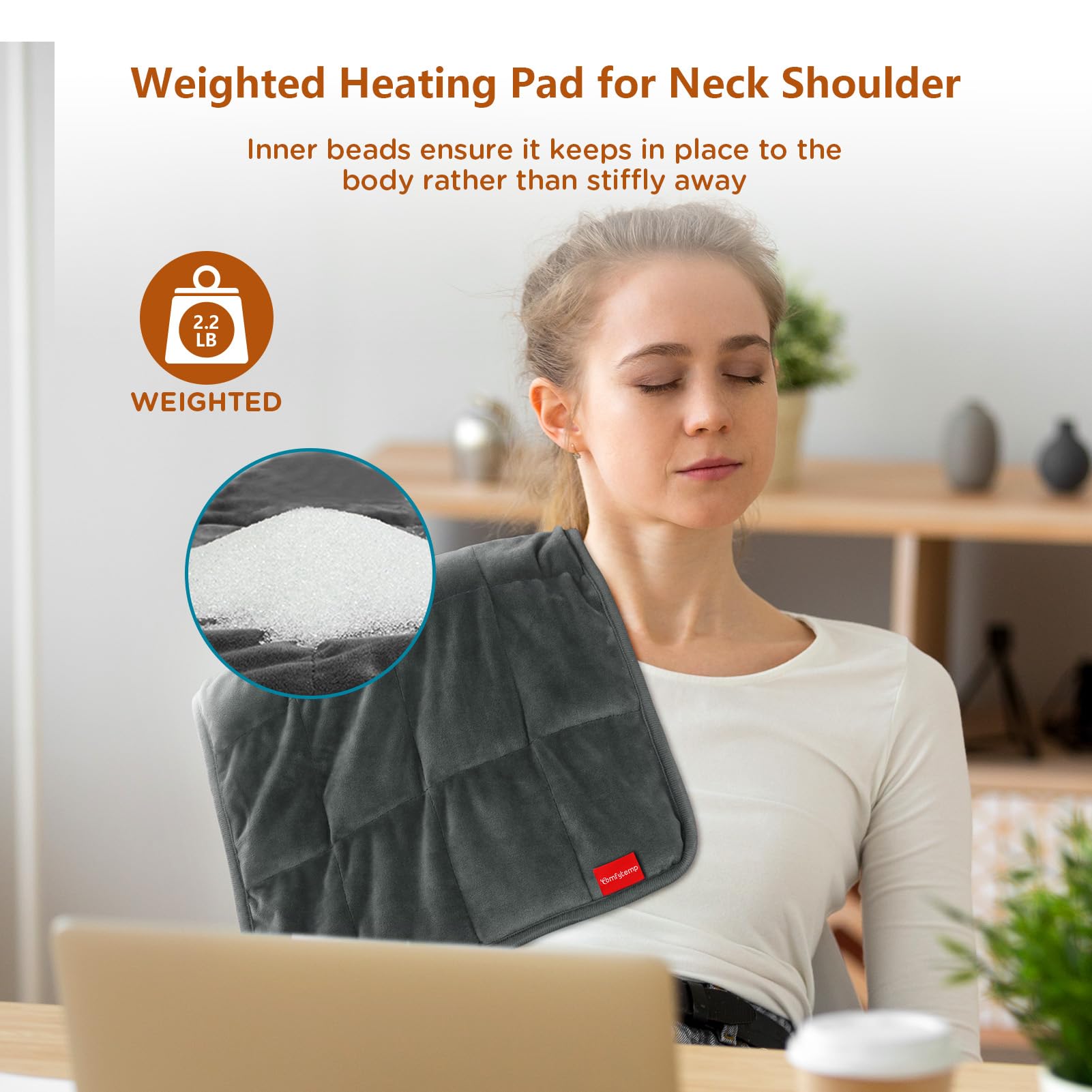 Moist heat option enhances penetration with light moisture for deeper warmth.