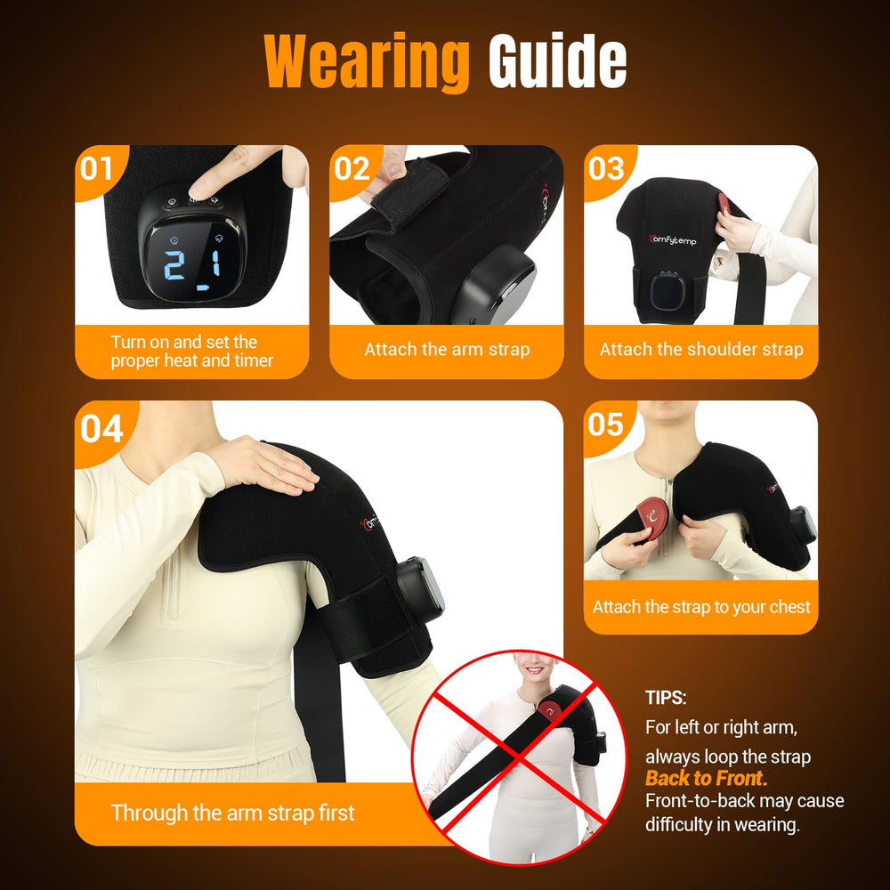 Nine heat levels offer versatile warmth for different needs.