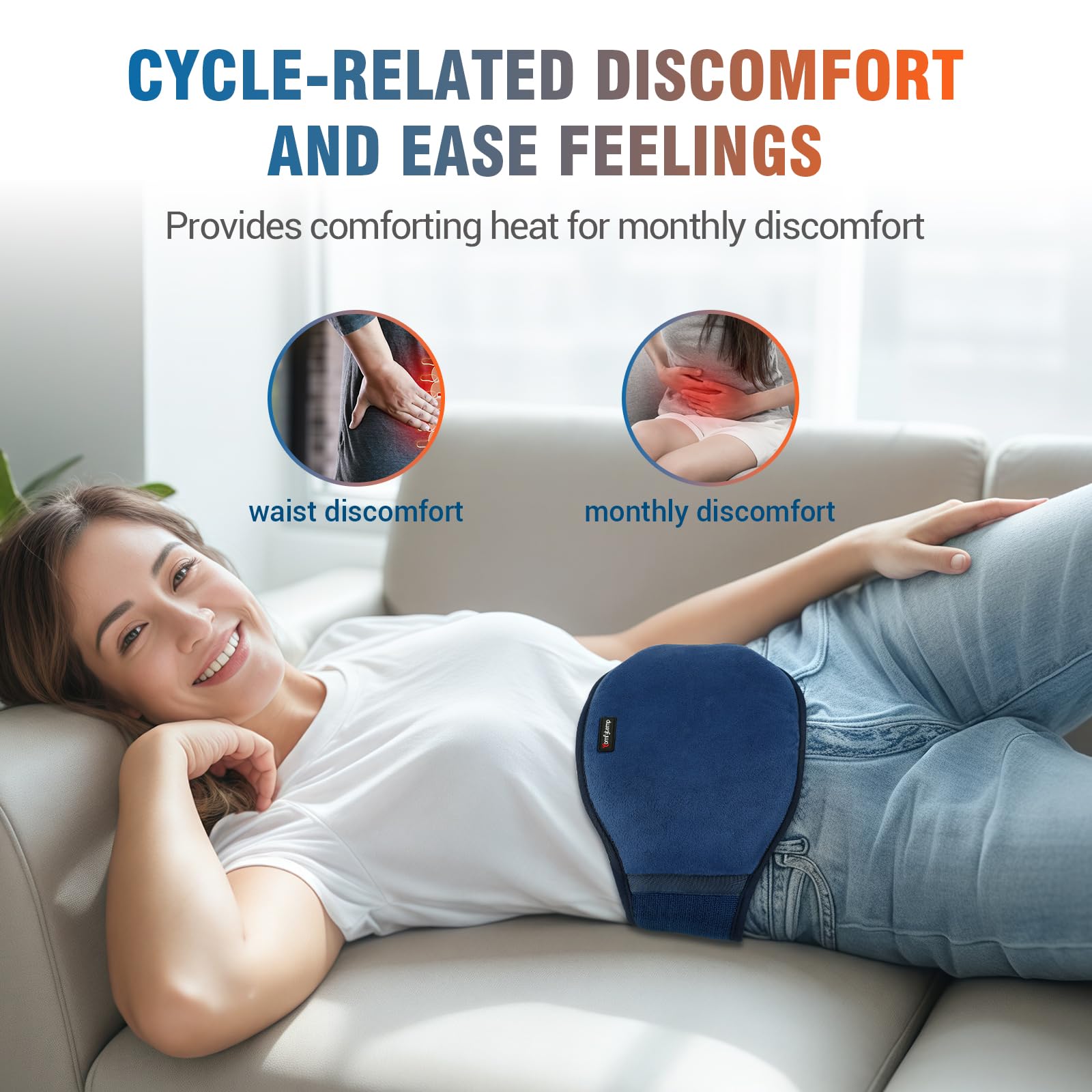 Comfytemp portable heating pad for bed or travel use