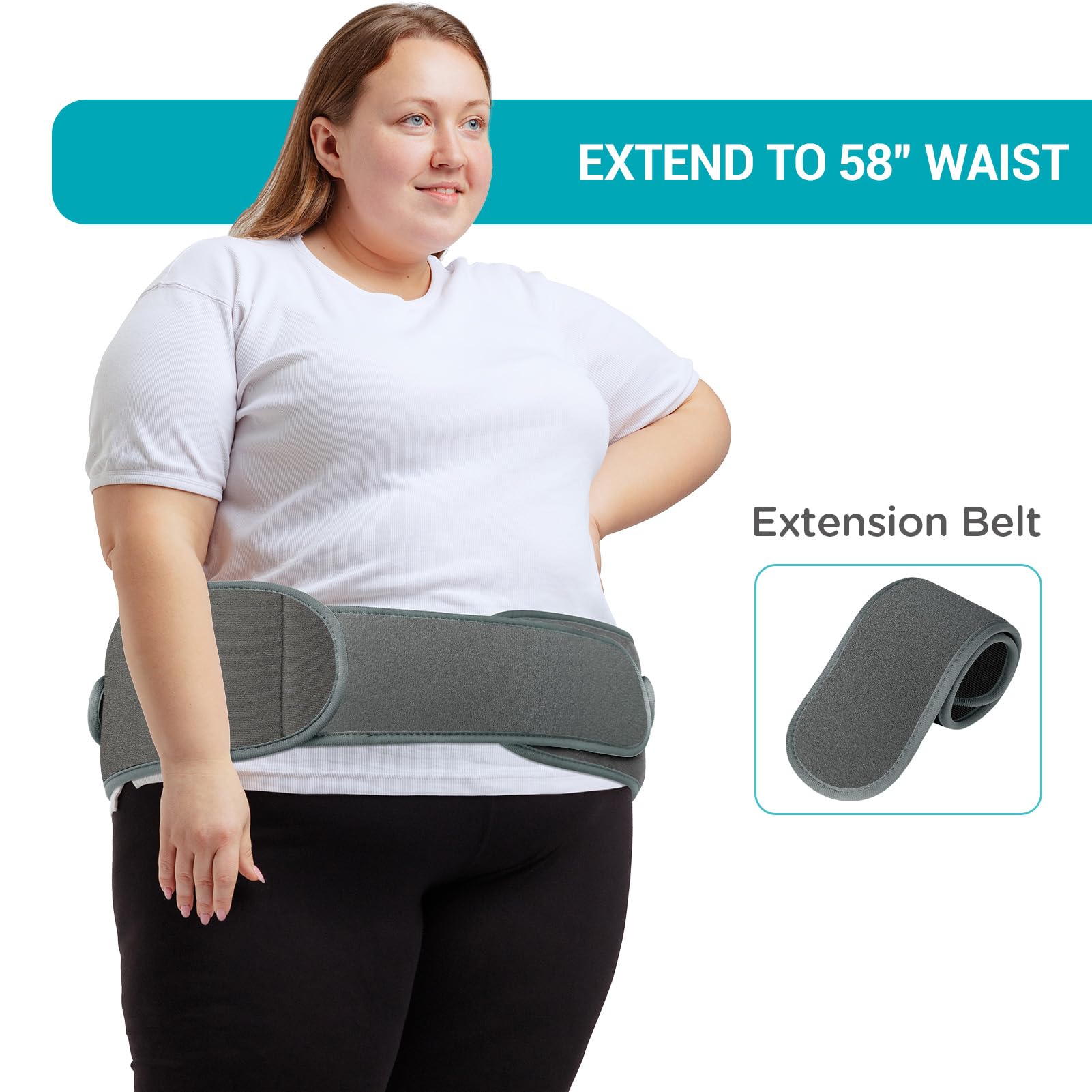 Comfytemp portable wearable heating pad stays secure during activity.
