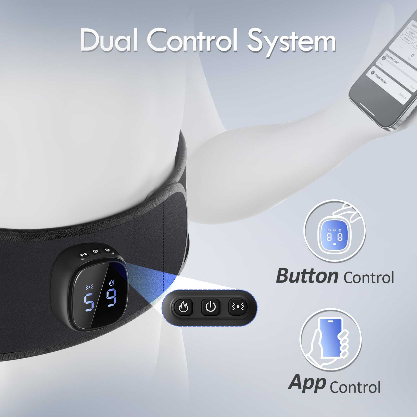 Comfytemp rechargeable heating pad ready for use anywhere.