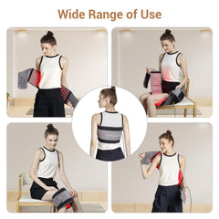 Comfytemp belt side view showing long 50 inch length for versatile use.