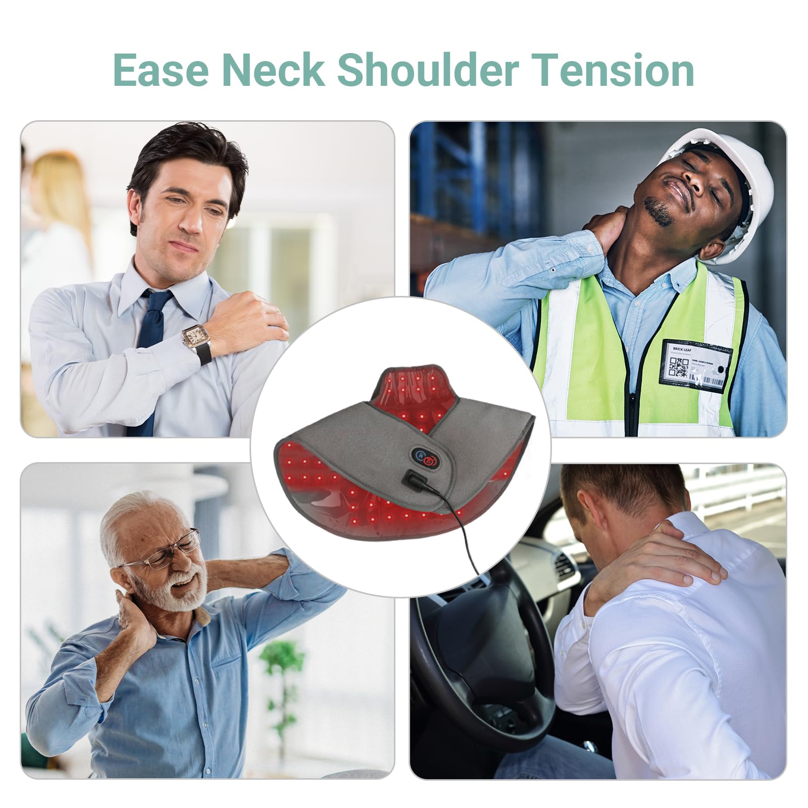 Comfytemp shoulder adhesive straps keep the wrap close to the body.