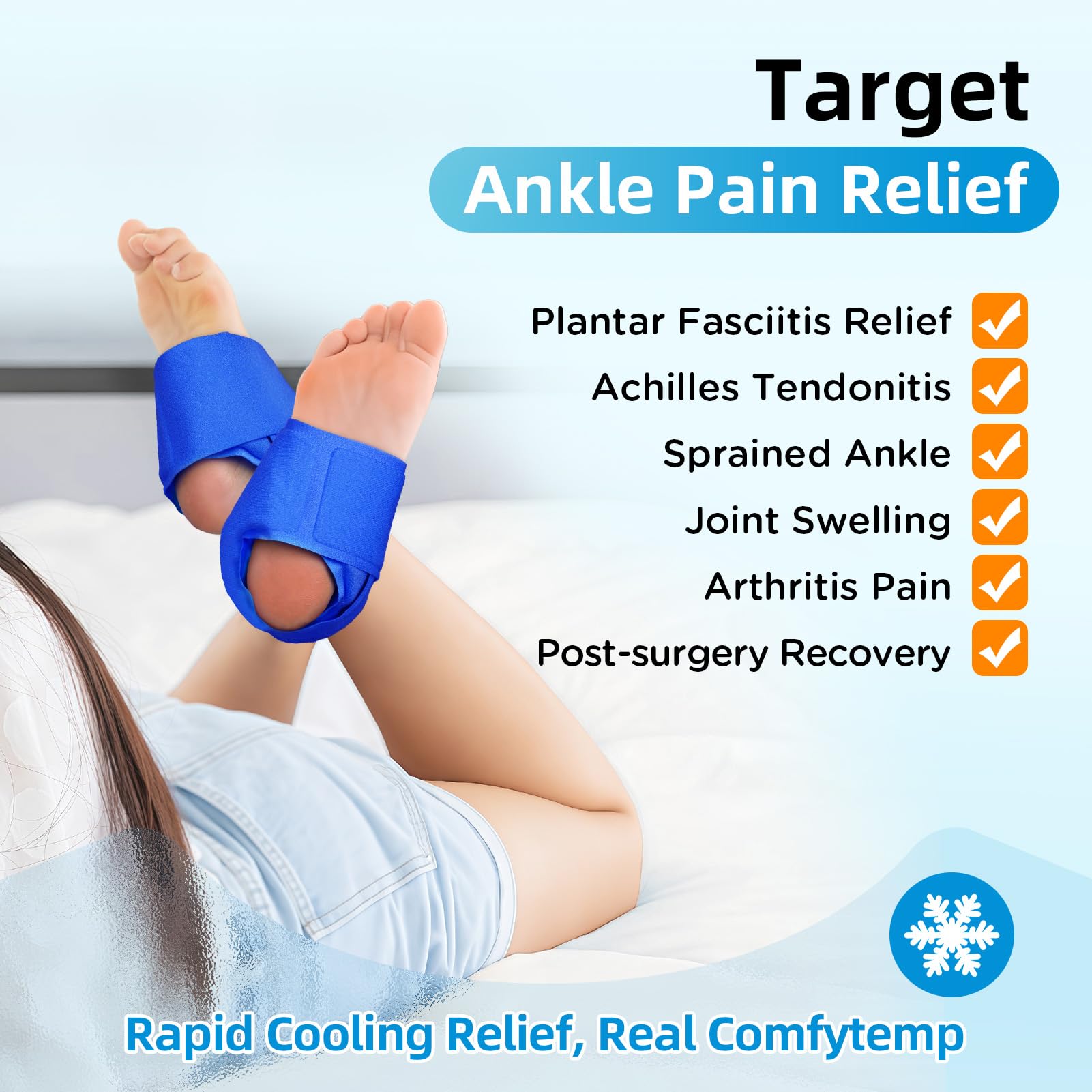 Comfytemp two-pack ice packs provide convenient dual-area cooling.