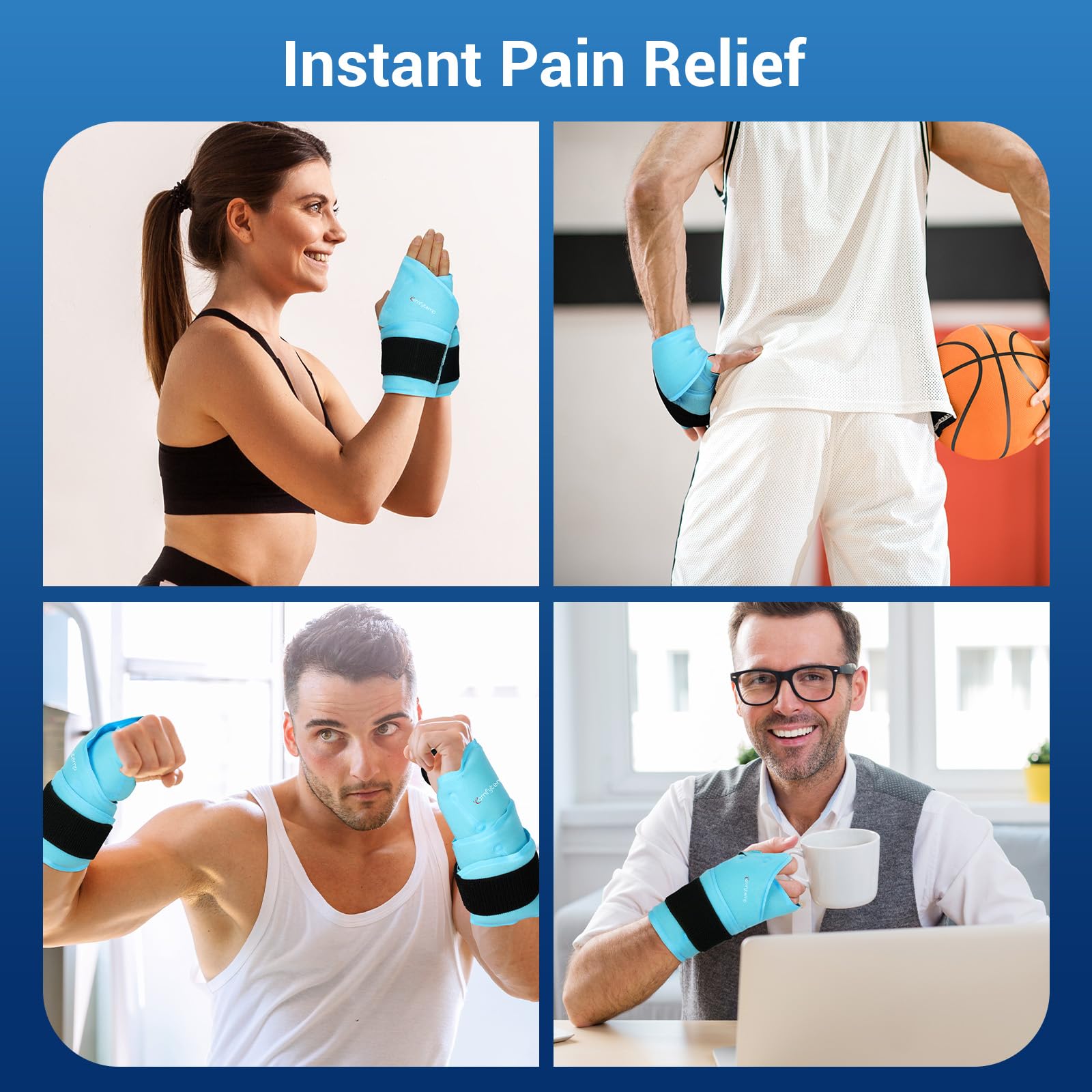 Comfytemp reusable ice pack wrap ideal for post-workout relief