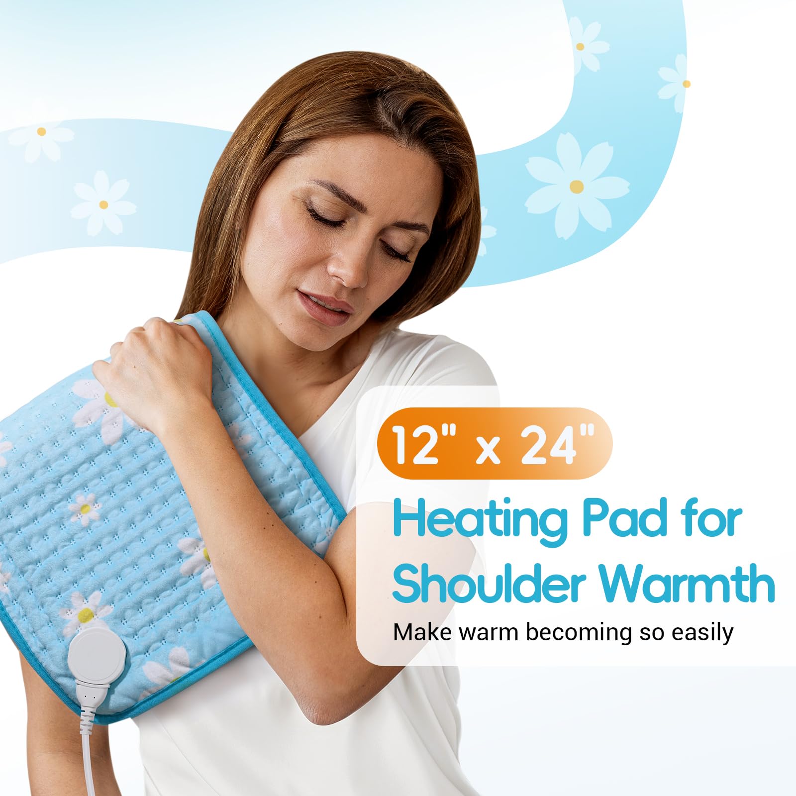 Comfytemp ultra-soft flannel fabric for gentle warmth.