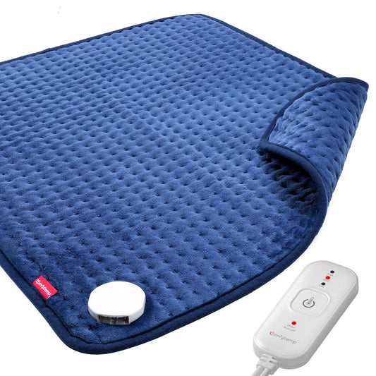 Comfytemp Ultra-Wide heating pad back-coverage delivers full back warmth for soothing comfort.