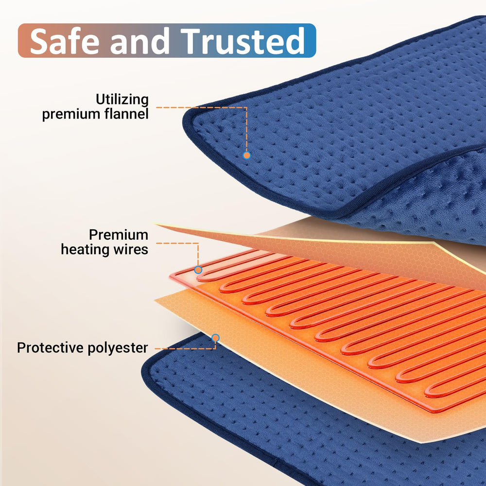 Comfytemp Ultra-Wide heating pad full-body-coverage supports overall warmth for daily comfort.