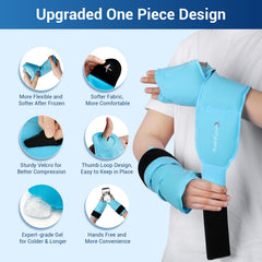 Comfytemp wrap with adjustable velcro provides customizable pressure