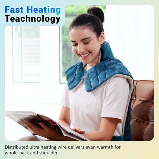 Comfytemp wearable heat wrap targets neck and shoulders with portable warmth.