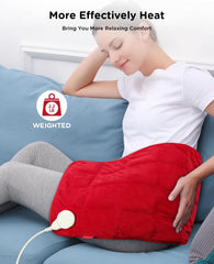 Comfytemp weighted heating pad controls highlight 9 heat levels for customizable warmth
