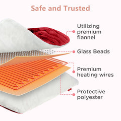 Non-slip design keeps the pad in place during use.