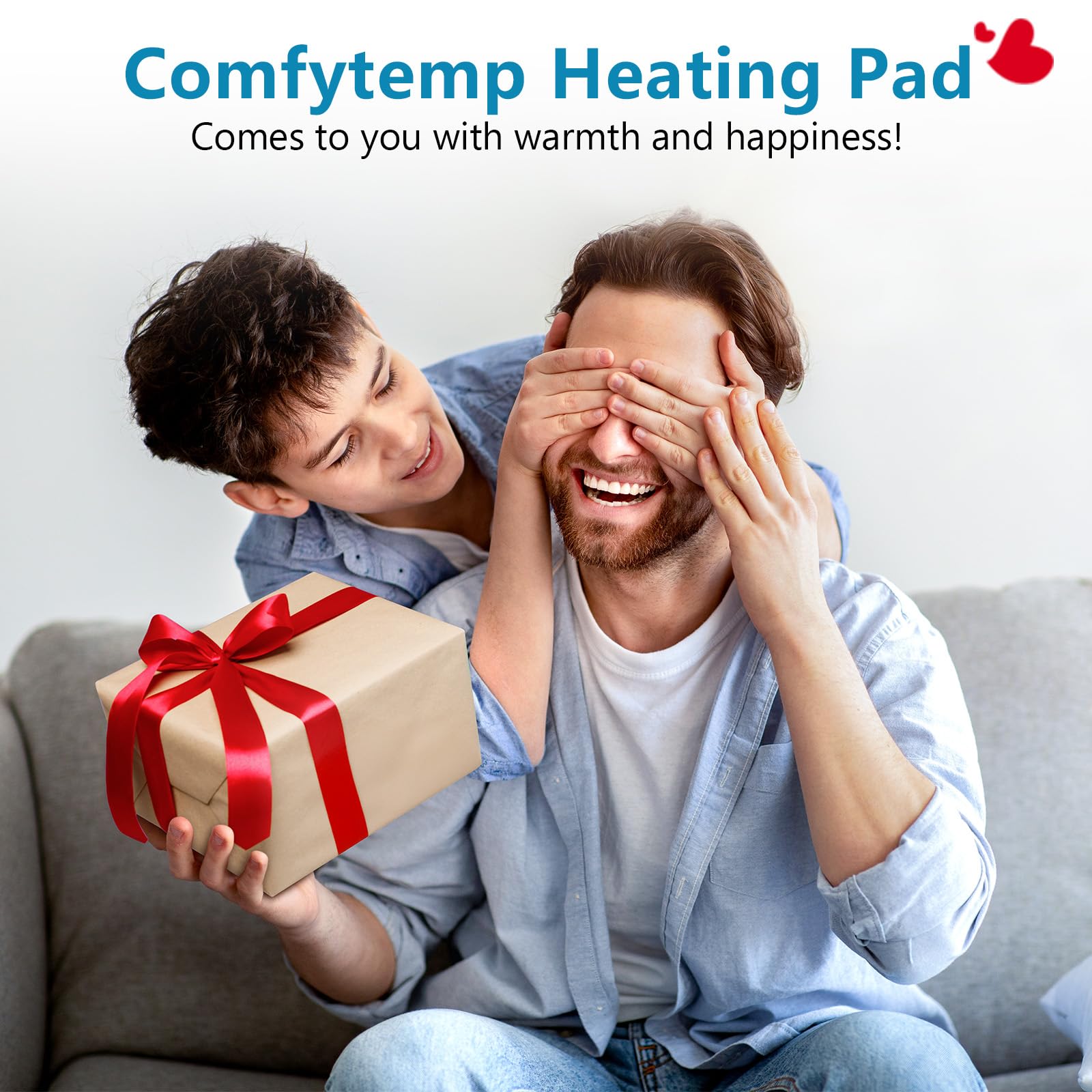 Comfytemp heated pad offers moist heat option for deeper warmth.