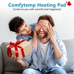 Comfytemp heated pad offers moist heat option for deeper warmth.