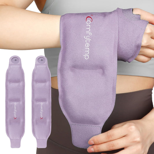 Comfytemp wrist ice pack wrap close-up showing targeted cooling for joints