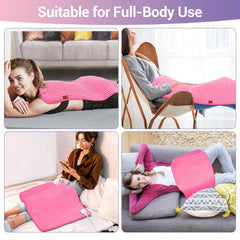 Comfytemp XXL heating pad focuses heat on neck and shoulders with quick, even warmth.