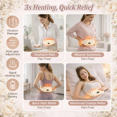 ComfyWon heating pad heat levels provide customizable comfort during menstrual discomfort.