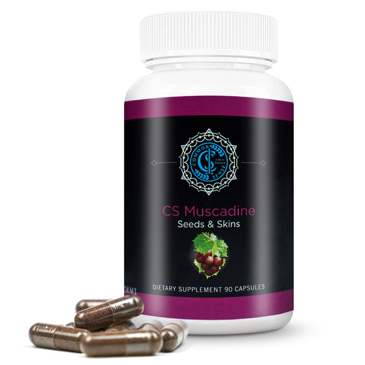 Common Sense Wellness Worldwide Commonsense Pure Muscadine capsules bottle for daily antioxidant support