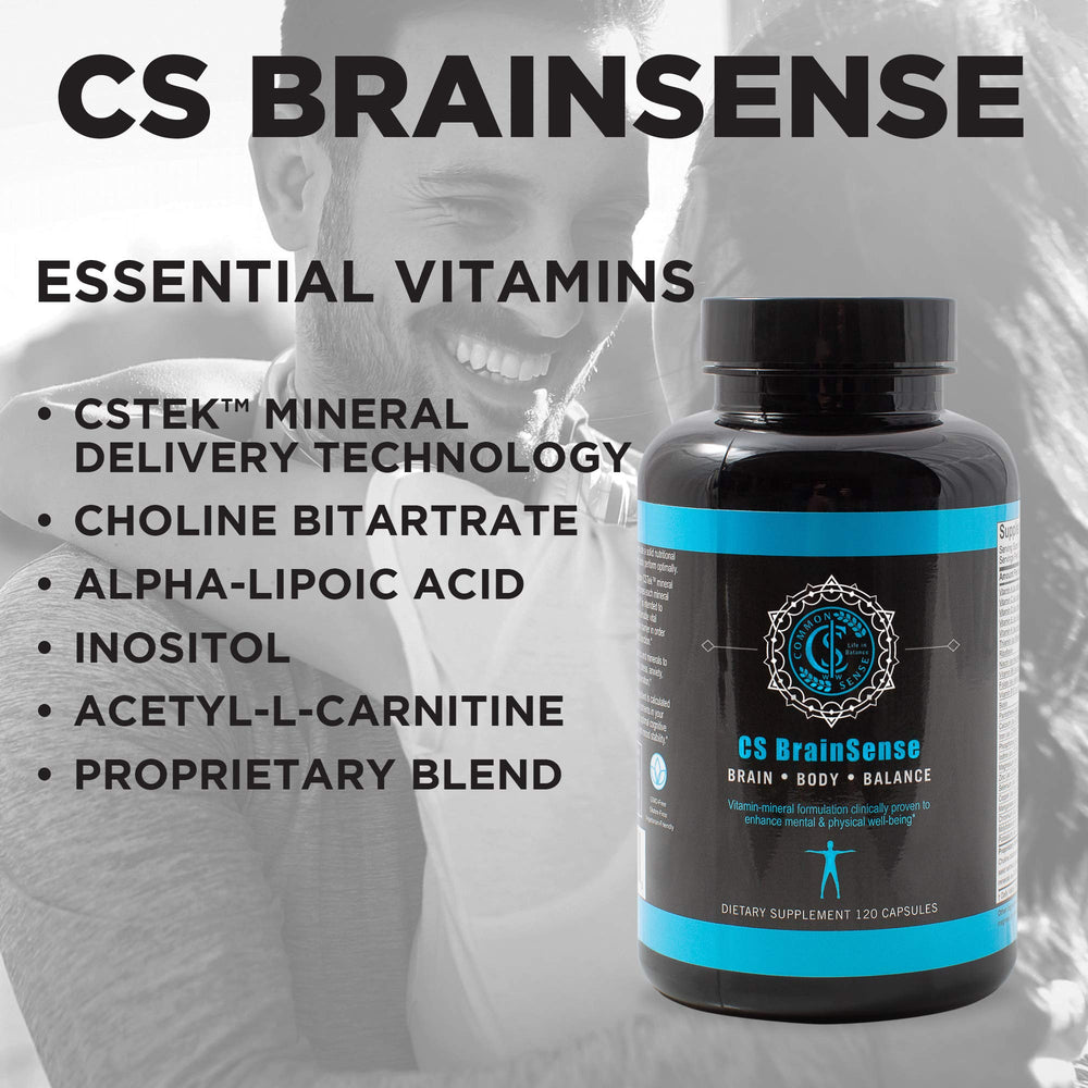 BrainSense label details reveal CSTek delivery tech for optimized nutrient delivery.