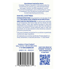 Compleat Pediatric Standard 1.4 Cal Vanilla no artificial flavors label.
