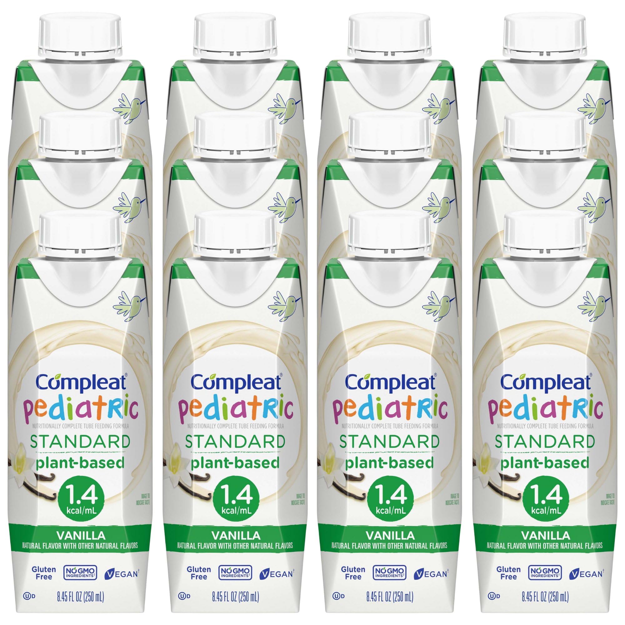 Compleat Pediatric Standard 1.4 Cal Vanilla nutrition facts panel insight.