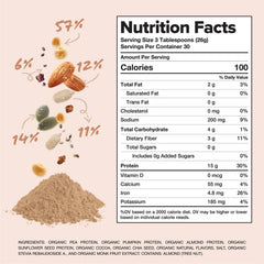 Complement chocolate protein powder baking image suggests versatile cooking uses.
