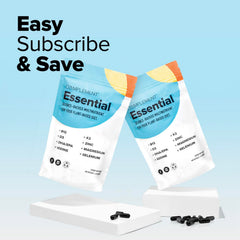 Complement Essential vegan multivitamin comes in sustainably sourced packaging.