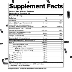 Complement Essential vegan multivitamin taken daily fits plant-based routines.
