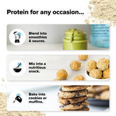 Complement unflavored protein powder in oatmeal won't alter taste.