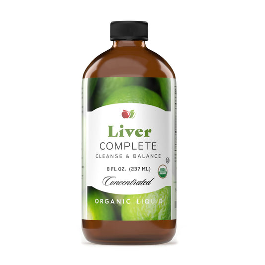Complete Natural Liver Complete bottle front shows organic formula for liver support