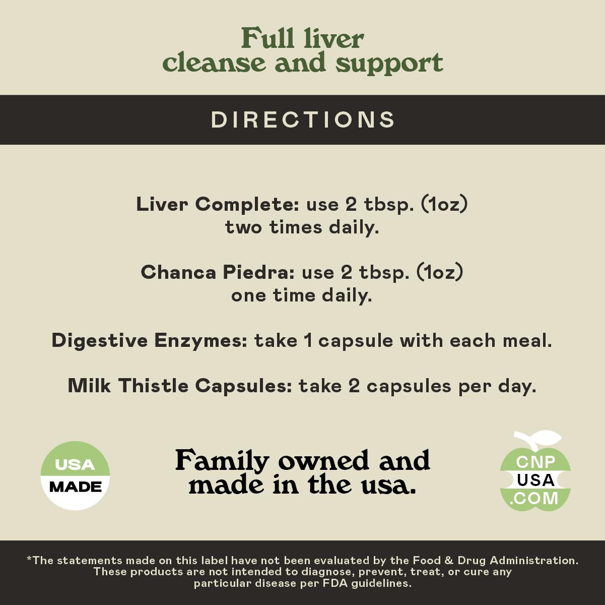 Complete Natural Liver Complete Bundle USDA Organic and OU Kosher seals highlighted
