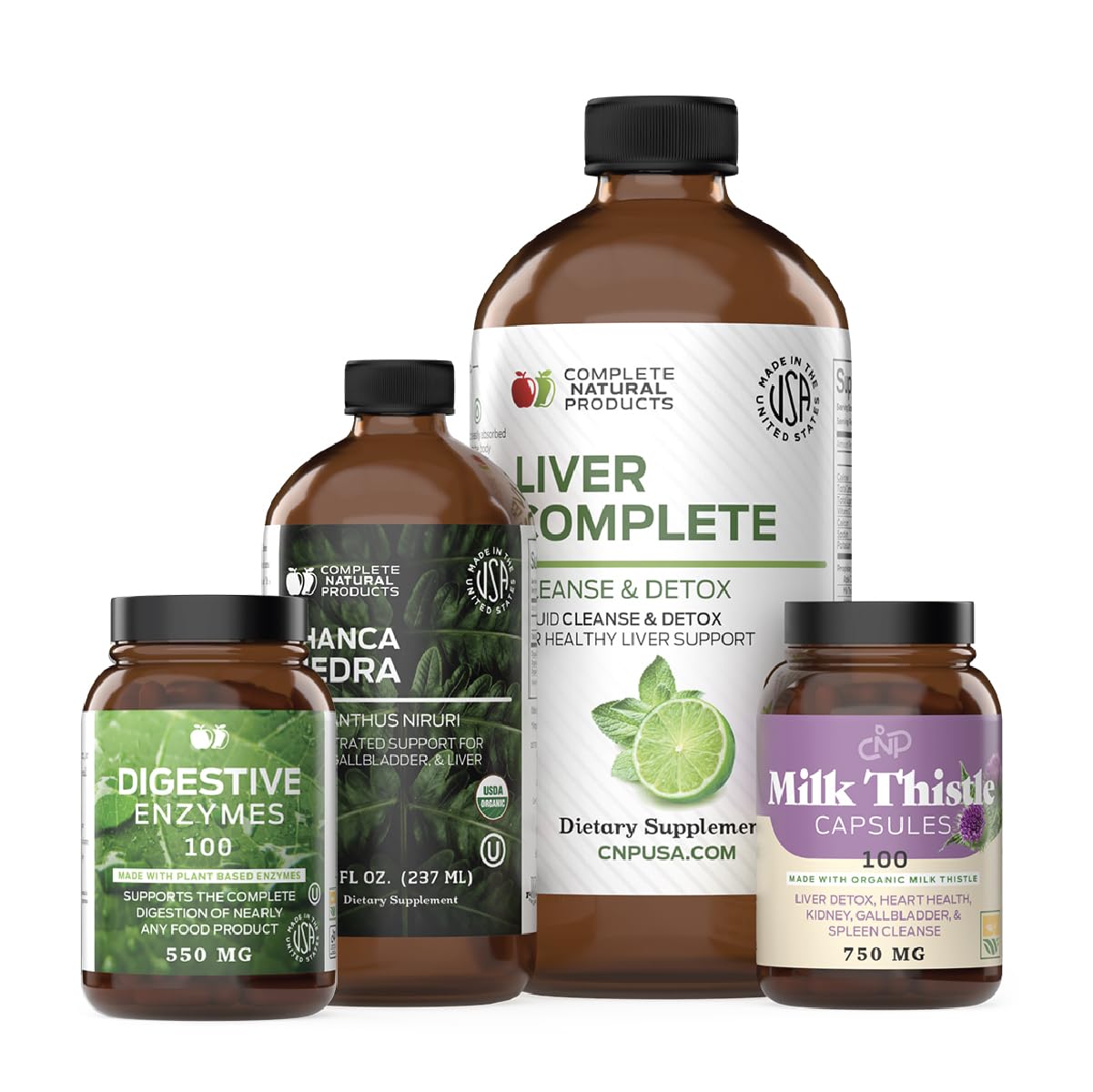 Complete Natural Liver Complete Bundle packaging for a clean detox routine