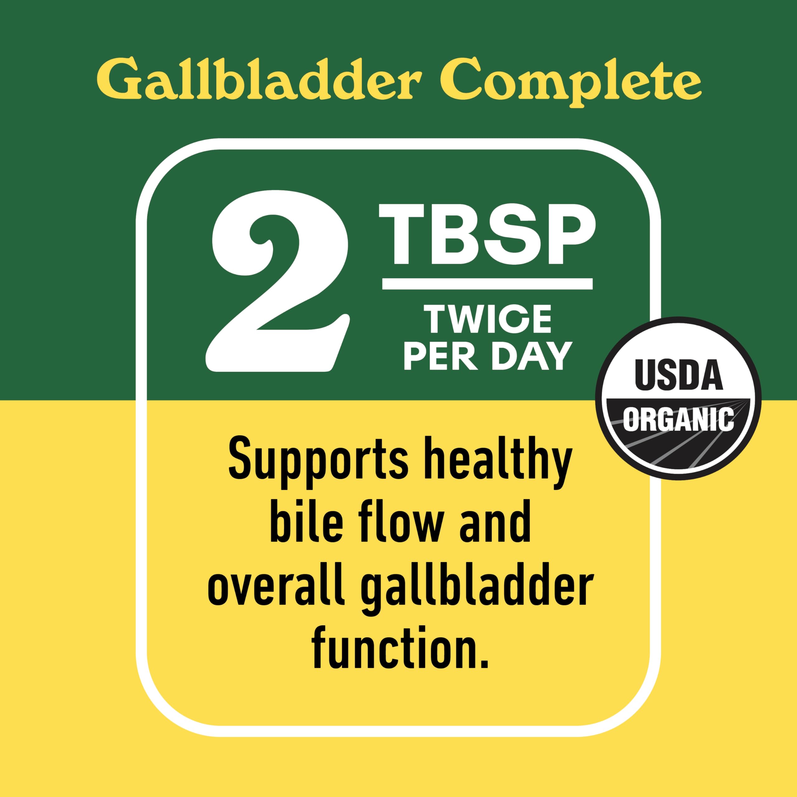 Complete Natural Products Gallbladder Cleanse organic certifications emphasize USDA organic and kosher status.